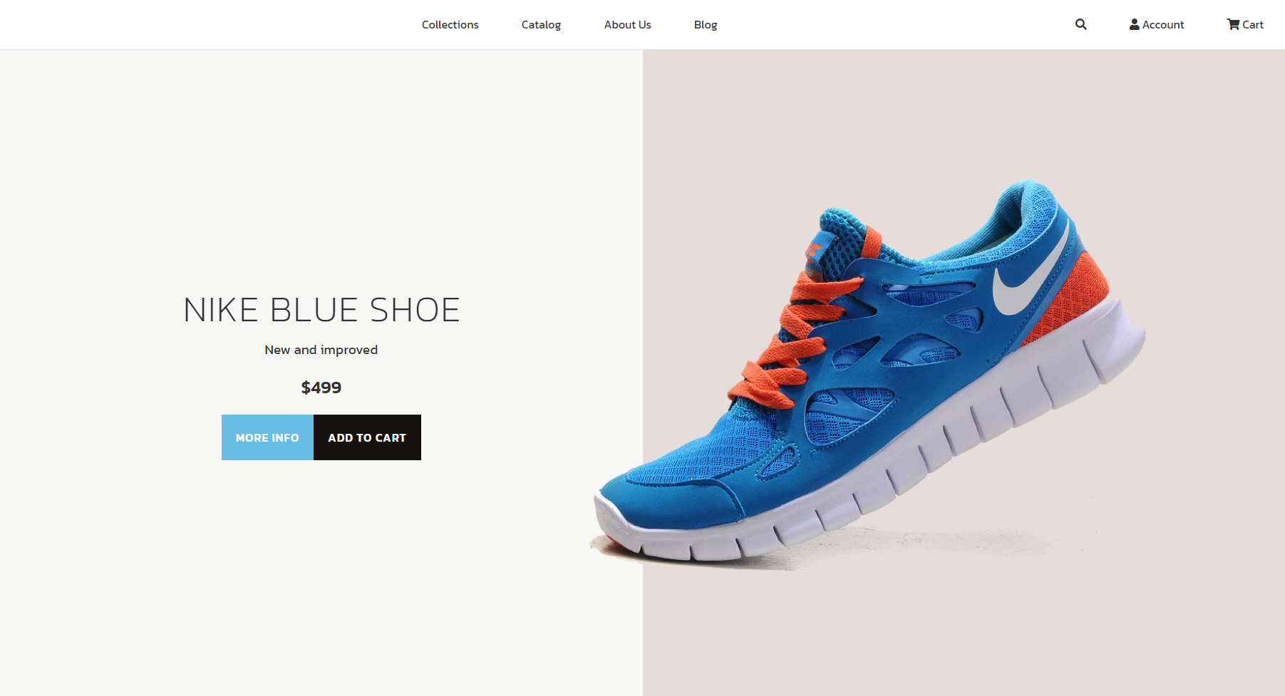 Nike Blue Shoe Cover