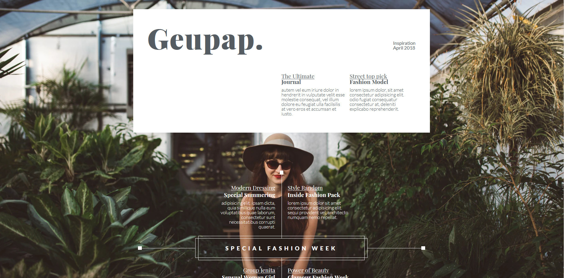 Geupap Magazine Layout - Cover