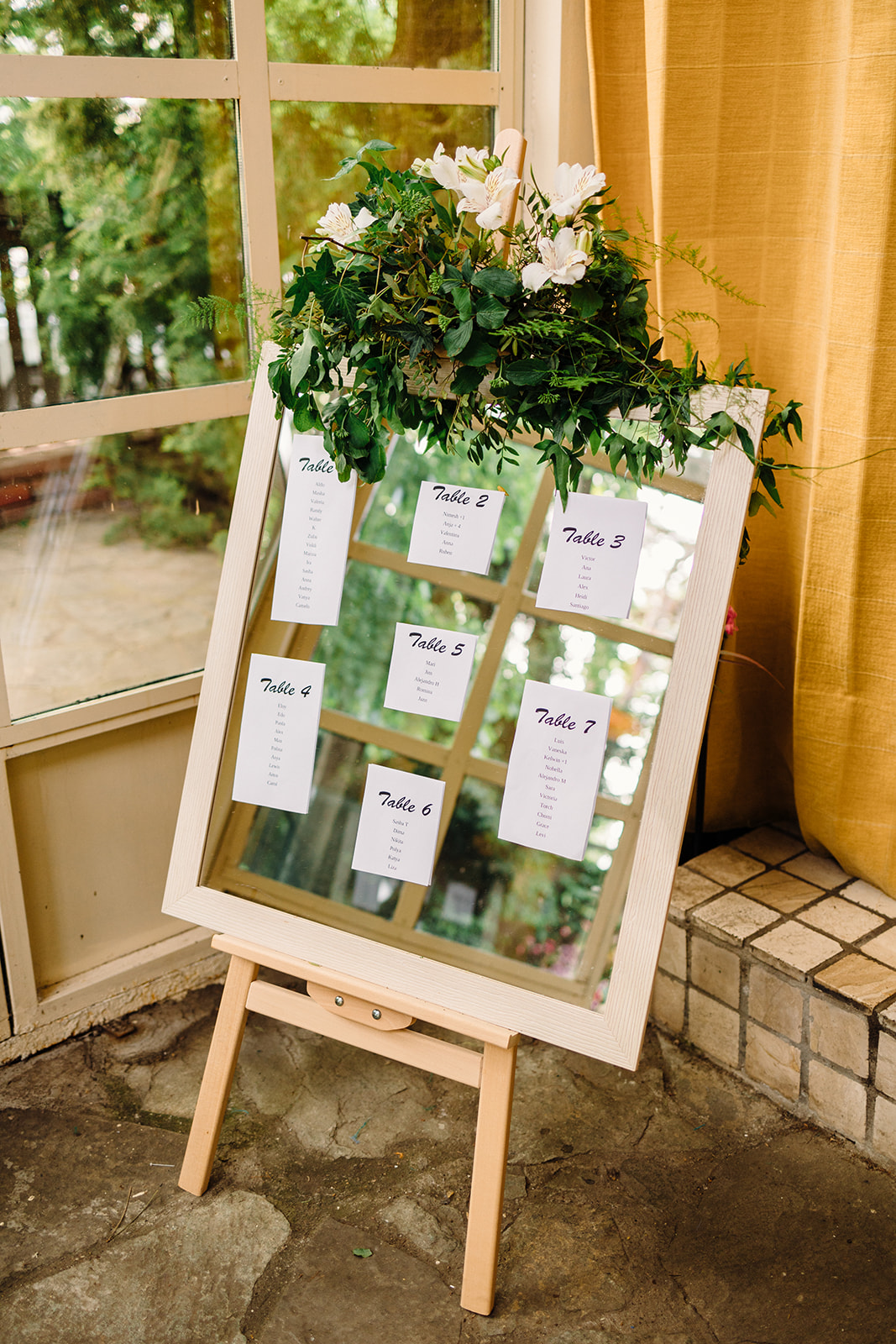 Raspored sedenja na venčanju  - Studio Art Garden - organizacija venčanja