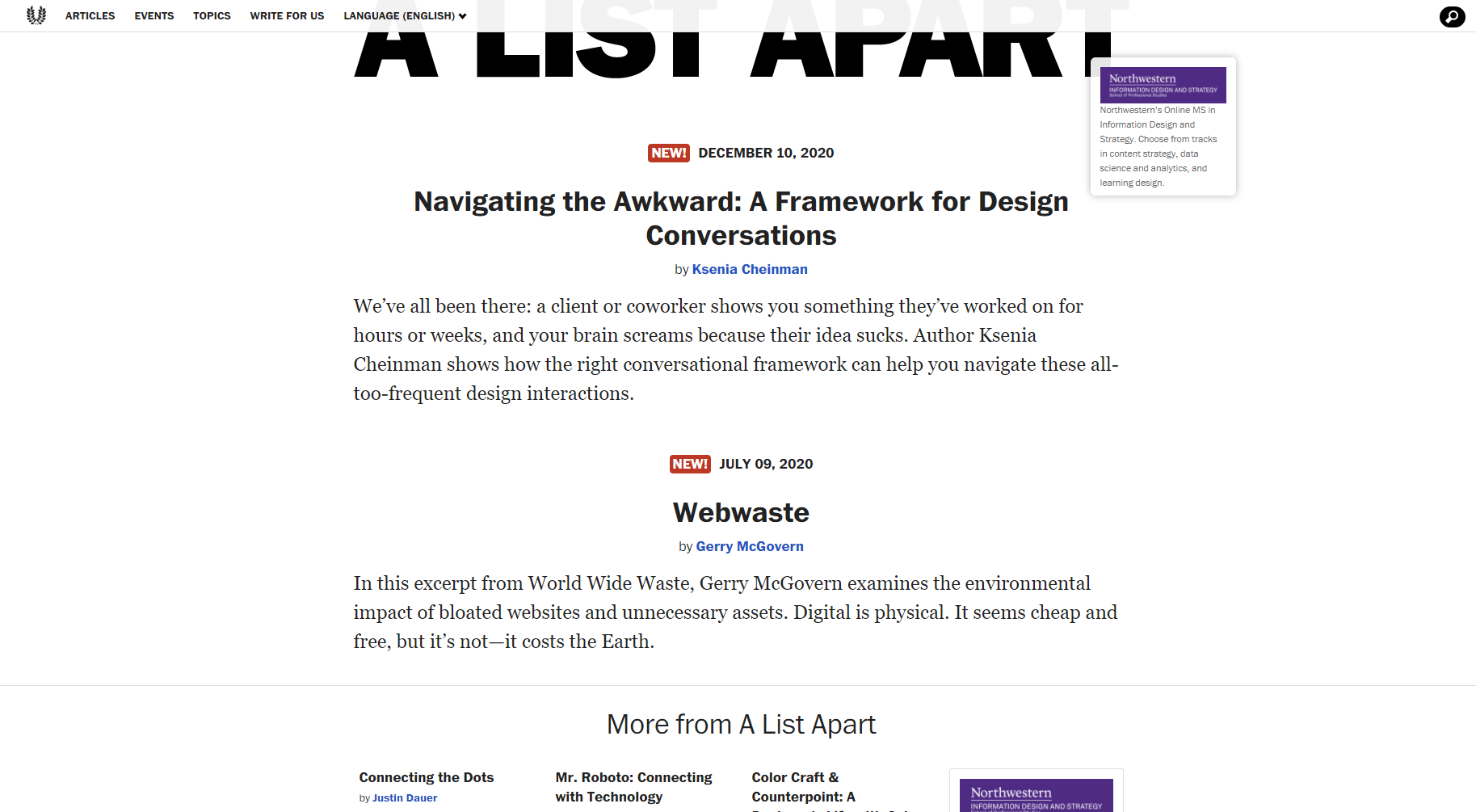 alistapart.com Cover